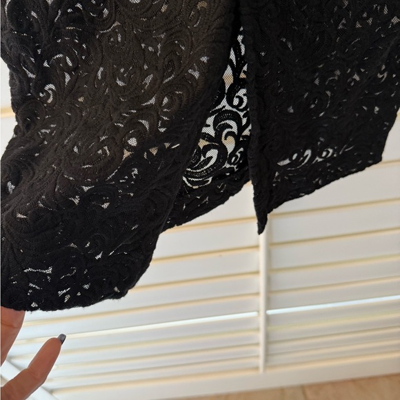 Zara Black Sheath Midi Dress Sweetheart Neckline - Picture 5 of 5